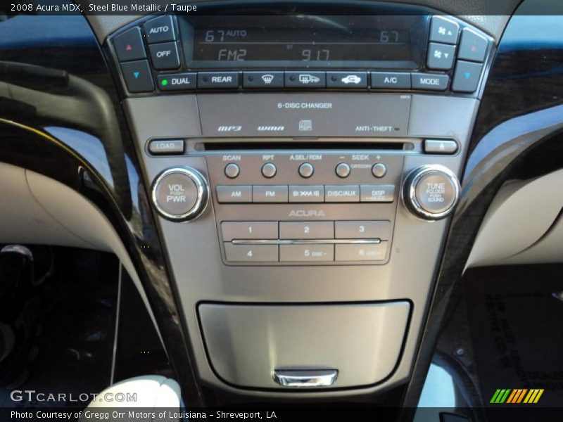 Steel Blue Metallic / Taupe 2008 Acura MDX