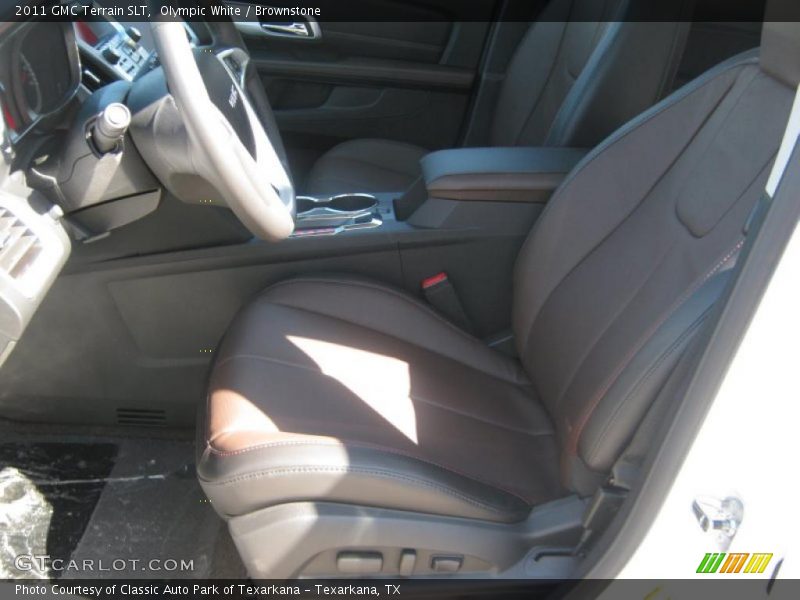 Olympic White / Brownstone 2011 GMC Terrain SLT