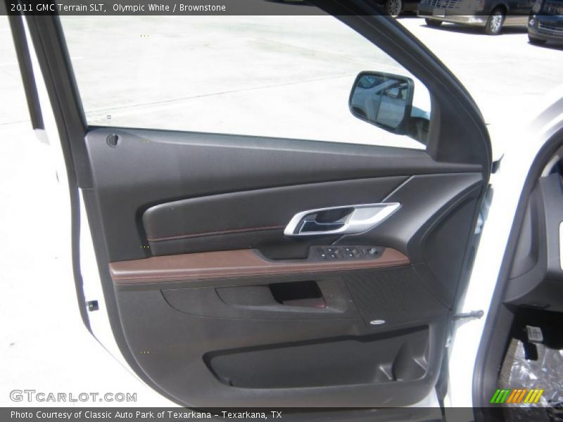 Olympic White / Brownstone 2011 GMC Terrain SLT