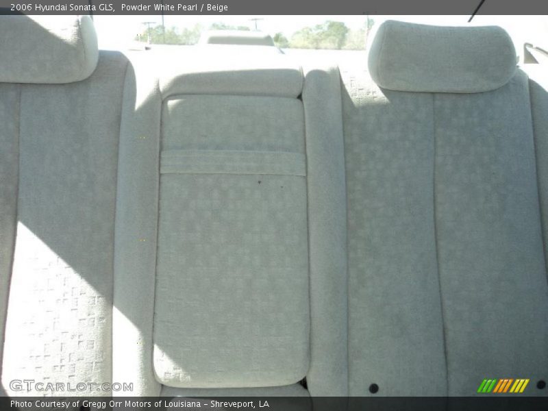 Powder White Pearl / Beige 2006 Hyundai Sonata GLS