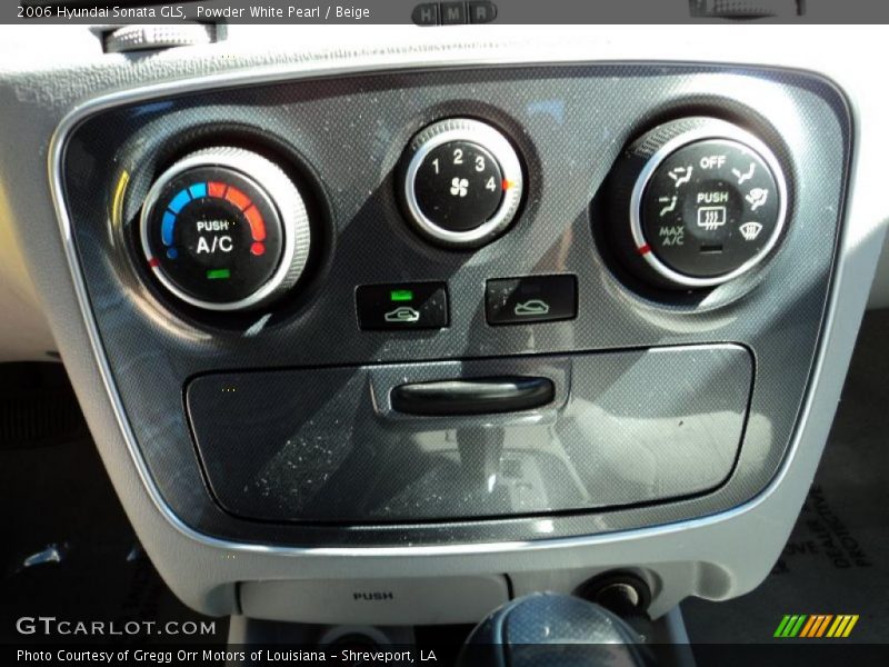 Powder White Pearl / Beige 2006 Hyundai Sonata GLS