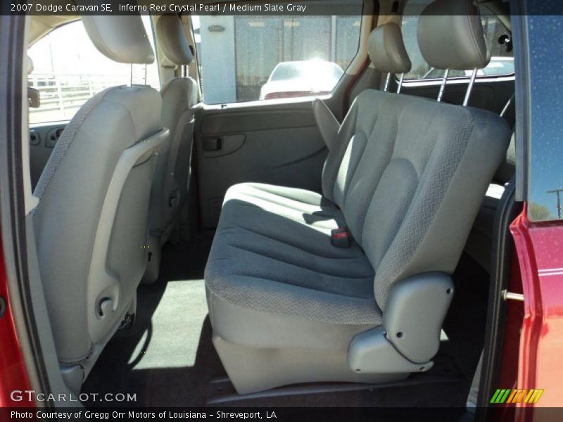 Inferno Red Crystal Pearl / Medium Slate Gray 2007 Dodge Caravan SE