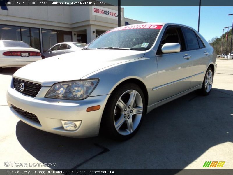 Millennium Silver Metallic / Black 2003 Lexus IS 300 Sedan