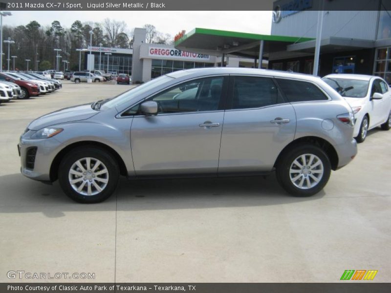 Liquid Silver Metallic / Black 2011 Mazda CX-7 i Sport
