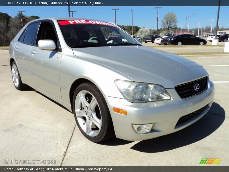 Millennium Silver Metallic / Black 2003 Lexus IS 300 Sedan