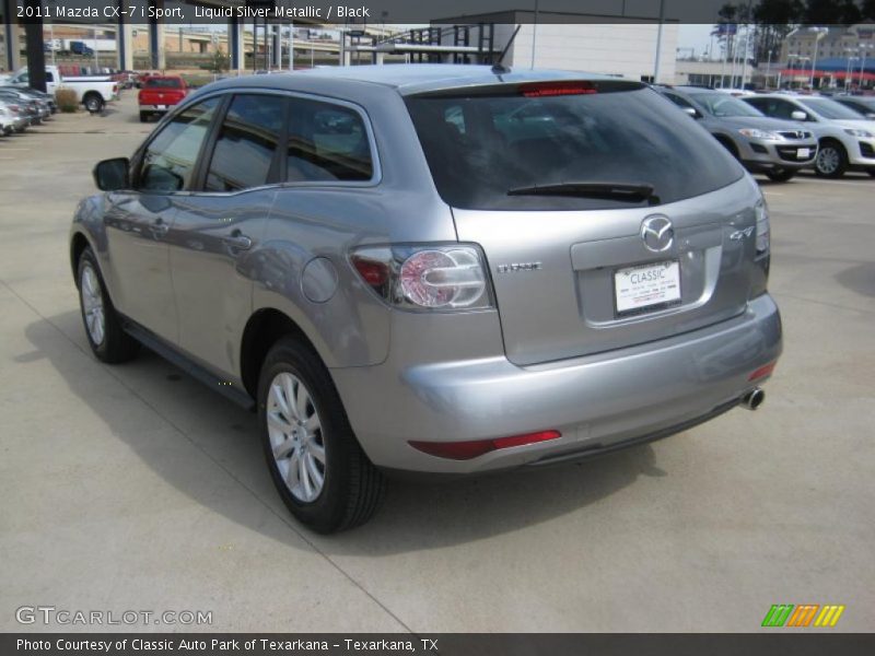 Liquid Silver Metallic / Black 2011 Mazda CX-7 i Sport