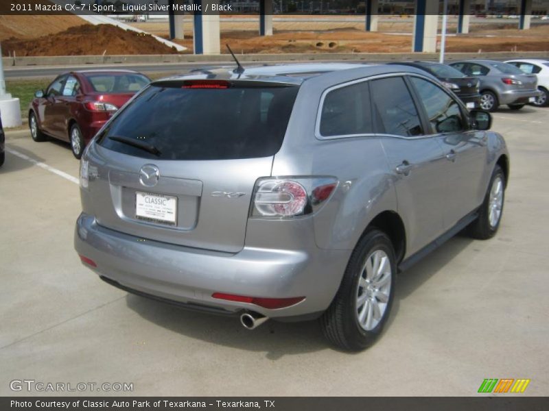 Liquid Silver Metallic / Black 2011 Mazda CX-7 i Sport