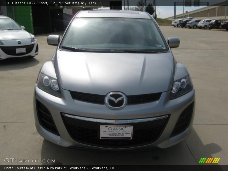 Liquid Silver Metallic / Black 2011 Mazda CX-7 i Sport