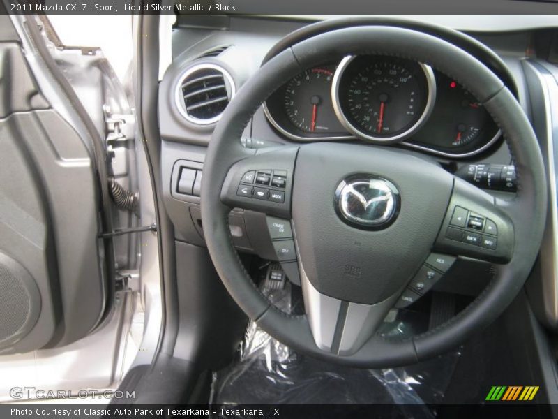 Liquid Silver Metallic / Black 2011 Mazda CX-7 i Sport