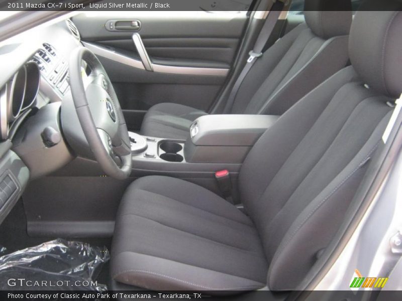 Liquid Silver Metallic / Black 2011 Mazda CX-7 i Sport