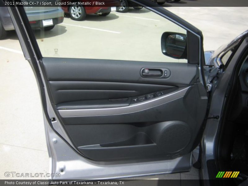 Liquid Silver Metallic / Black 2011 Mazda CX-7 i Sport