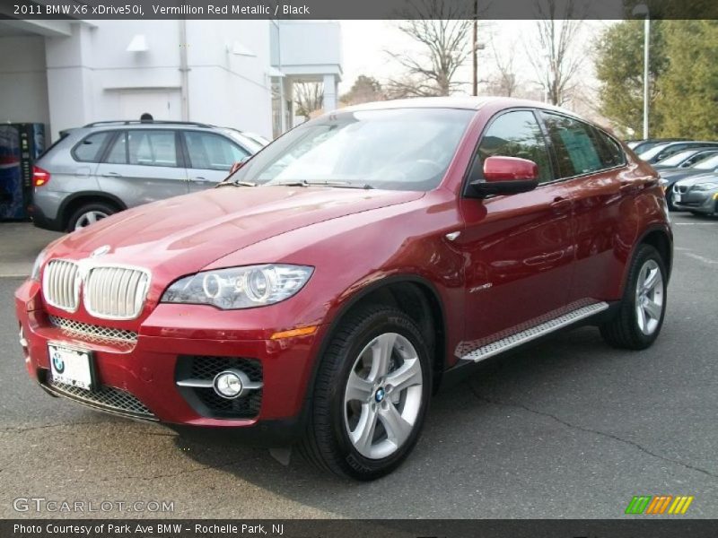 Vermillion Red Metallic / Black 2011 BMW X6 xDrive50i