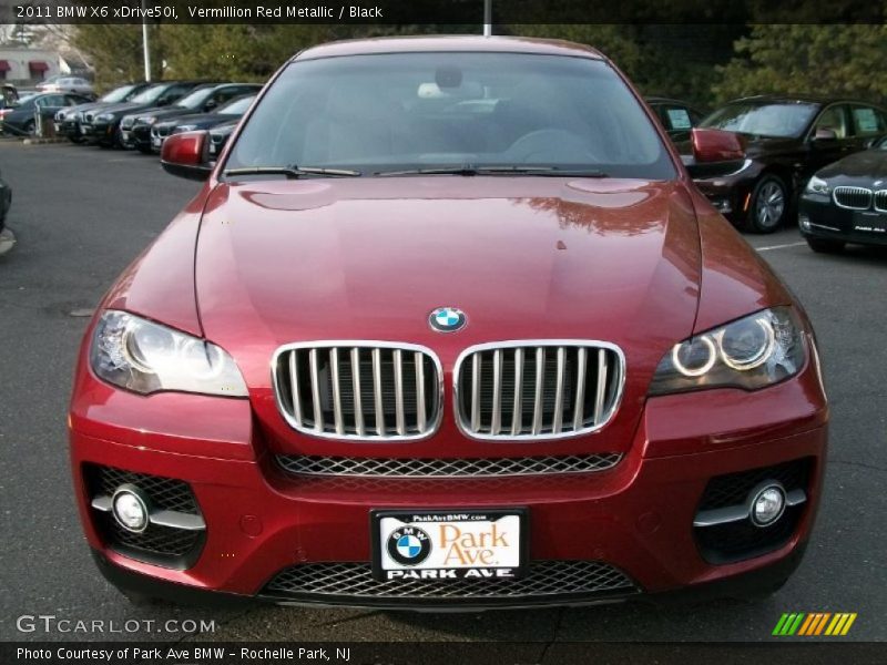 Vermillion Red Metallic / Black 2011 BMW X6 xDrive50i