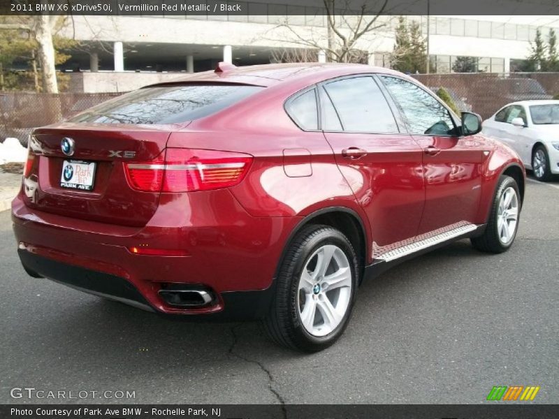 Vermillion Red Metallic / Black 2011 BMW X6 xDrive50i