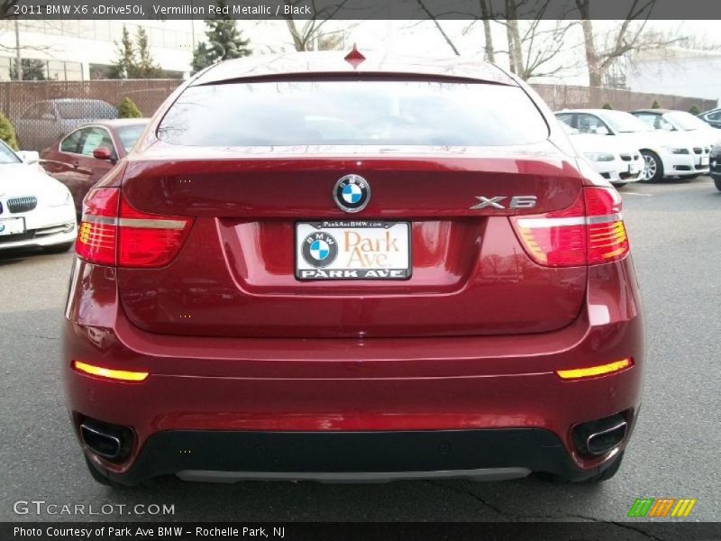 Vermillion Red Metallic / Black 2011 BMW X6 xDrive50i