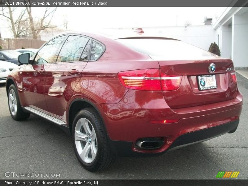 Vermillion Red Metallic / Black 2011 BMW X6 xDrive50i