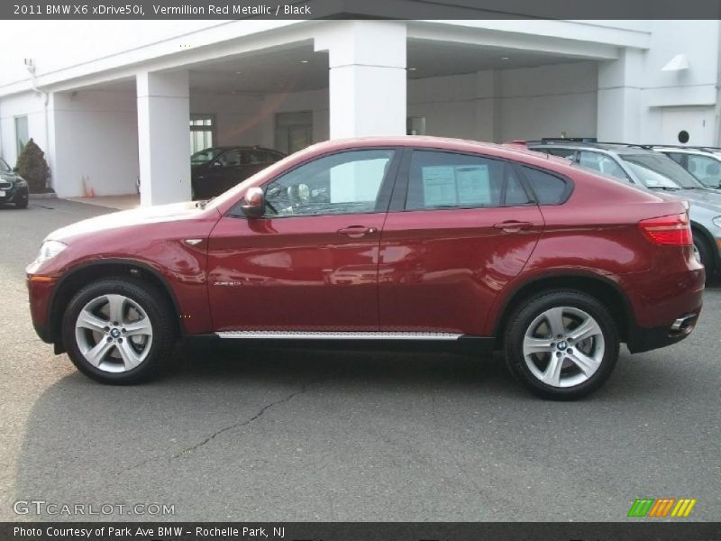 Vermillion Red Metallic / Black 2011 BMW X6 xDrive50i