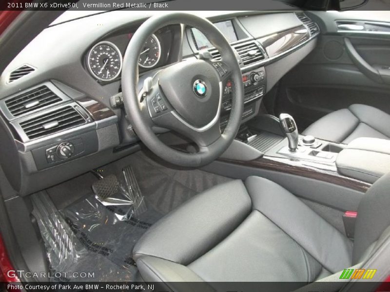 Black Interior - 2011 X6 xDrive50i 