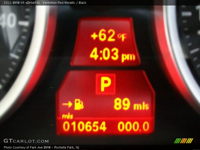 Vermillion Red Metallic / Black 2011 BMW X6 xDrive50i