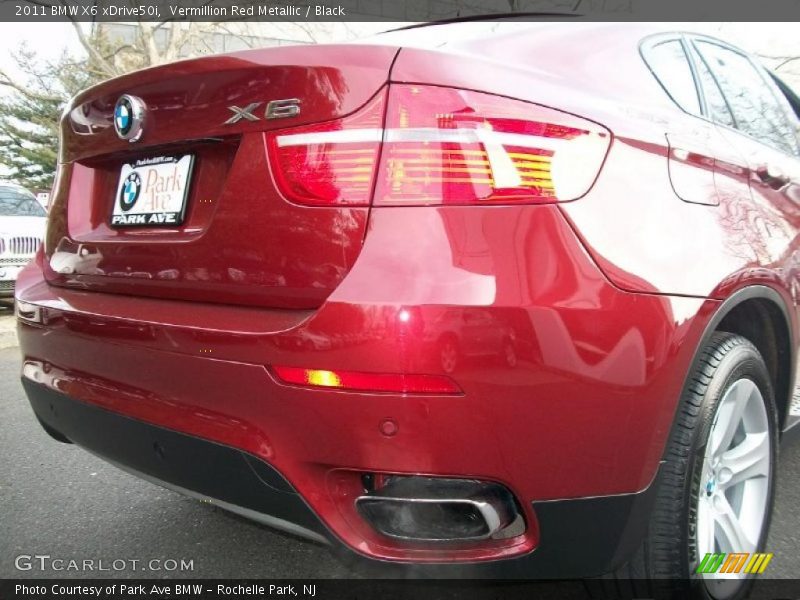 Vermillion Red Metallic / Black 2011 BMW X6 xDrive50i