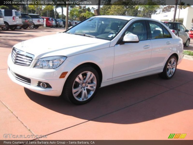 Arctic White / Grey/Black 2008 Mercedes-Benz C 300 Luxury