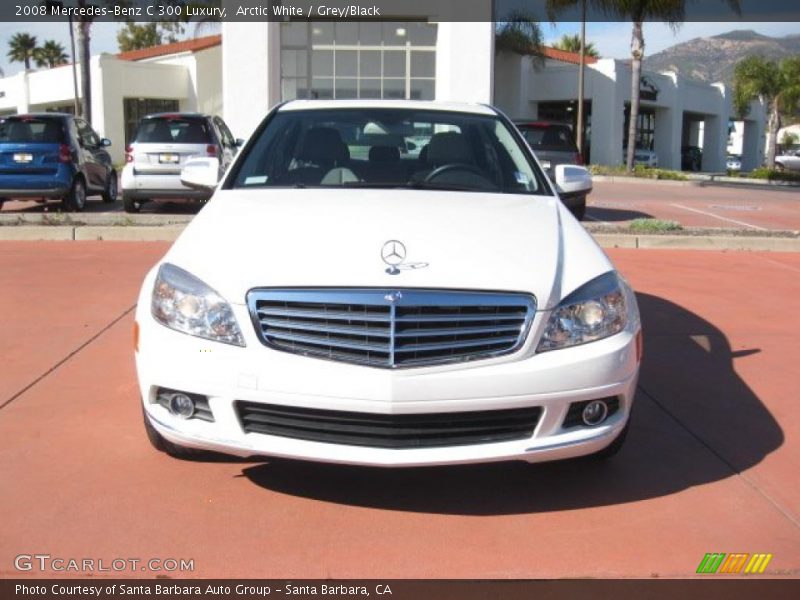 Arctic White / Grey/Black 2008 Mercedes-Benz C 300 Luxury