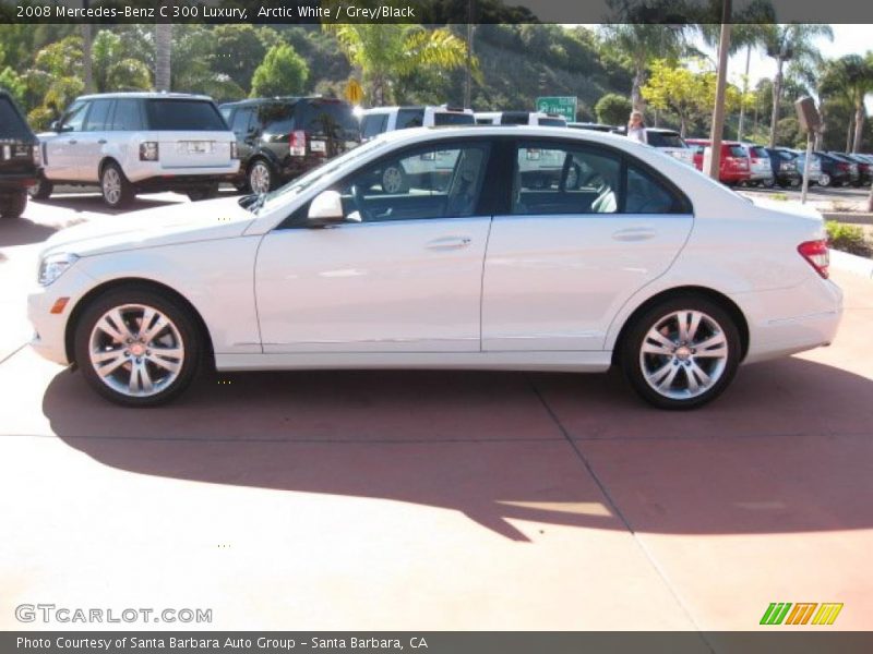 Arctic White / Grey/Black 2008 Mercedes-Benz C 300 Luxury