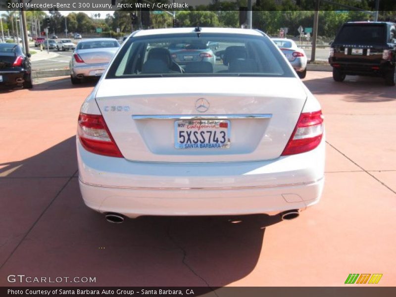 Arctic White / Grey/Black 2008 Mercedes-Benz C 300 Luxury