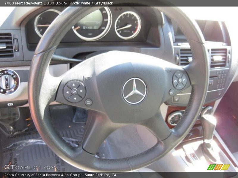 Arctic White / Grey/Black 2008 Mercedes-Benz C 300 Luxury