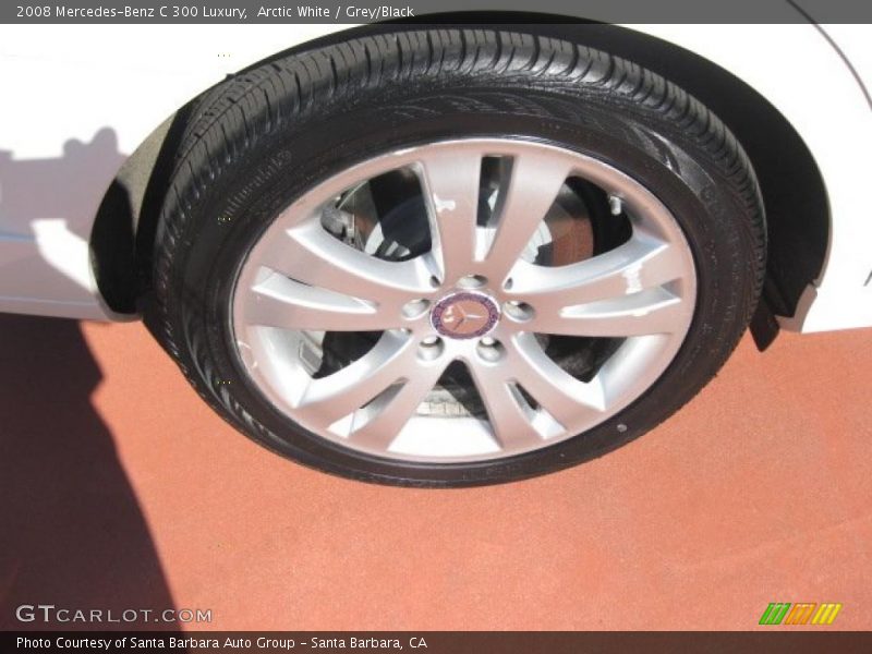 Arctic White / Grey/Black 2008 Mercedes-Benz C 300 Luxury