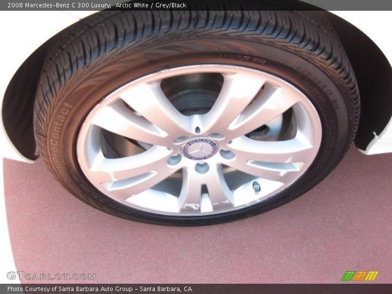 Arctic White / Grey/Black 2008 Mercedes-Benz C 300 Luxury