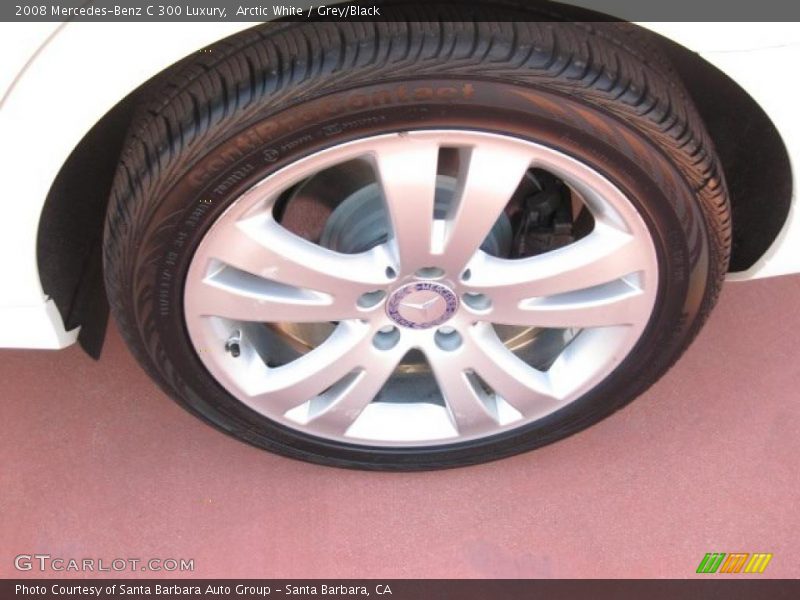 Arctic White / Grey/Black 2008 Mercedes-Benz C 300 Luxury