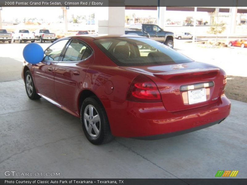 Crimson Red / Ebony 2008 Pontiac Grand Prix Sedan