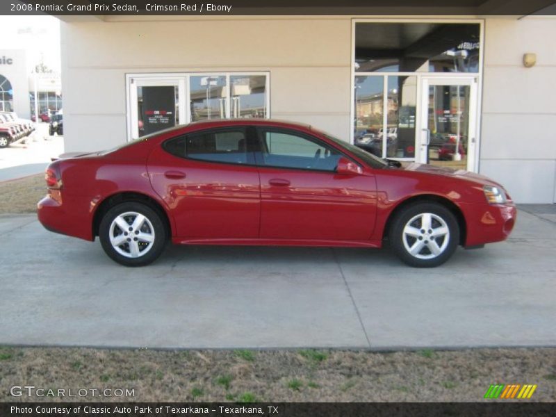 Crimson Red / Ebony 2008 Pontiac Grand Prix Sedan