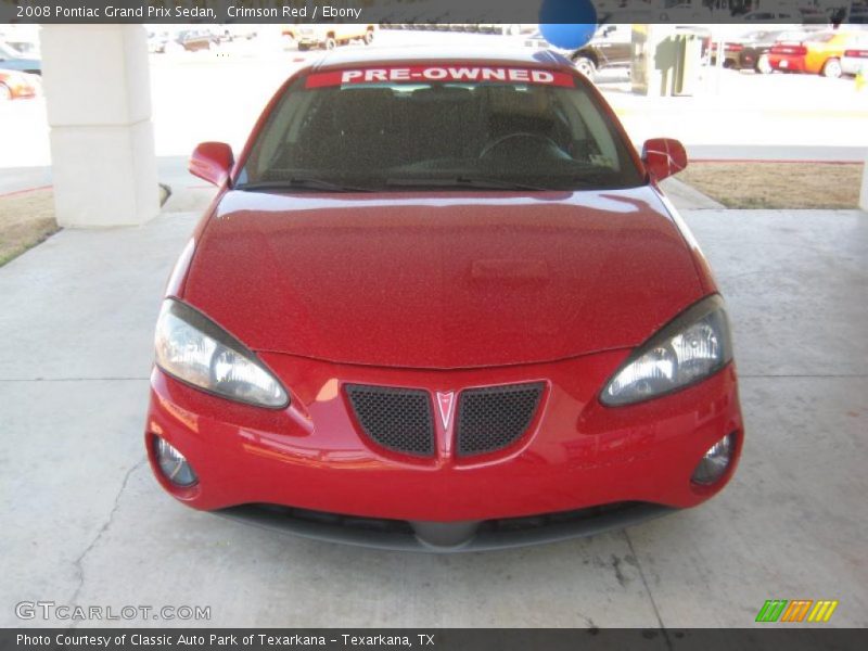 Crimson Red / Ebony 2008 Pontiac Grand Prix Sedan