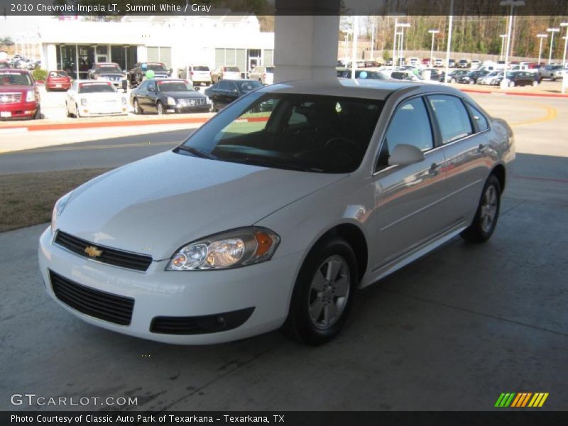 Summit White / Gray 2010 Chevrolet Impala LT