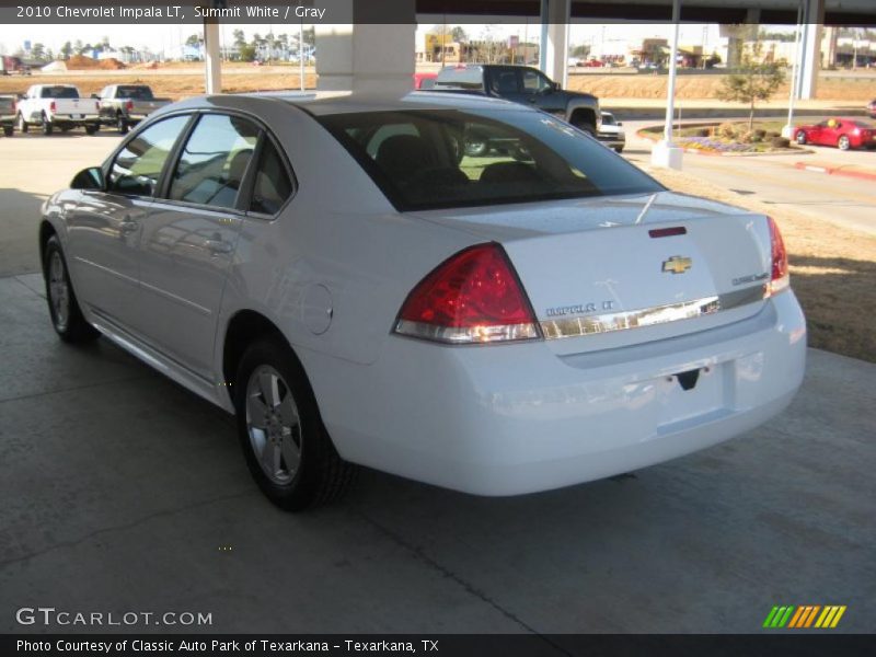 Summit White / Gray 2010 Chevrolet Impala LT