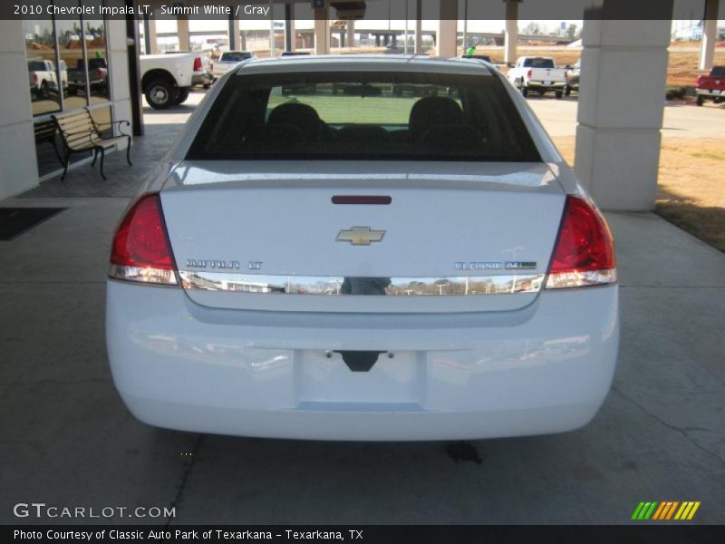Summit White / Gray 2010 Chevrolet Impala LT
