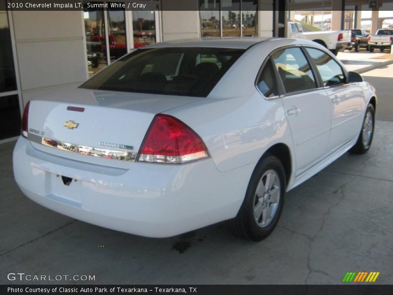 Summit White / Gray 2010 Chevrolet Impala LT
