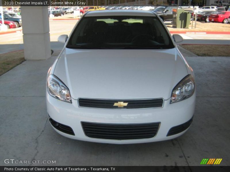 Summit White / Gray 2010 Chevrolet Impala LT
