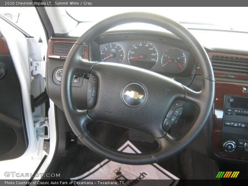 Summit White / Gray 2010 Chevrolet Impala LT