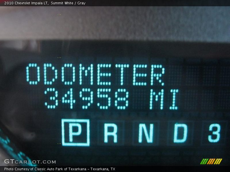 Summit White / Gray 2010 Chevrolet Impala LT