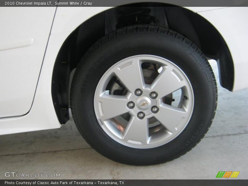 Summit White / Gray 2010 Chevrolet Impala LT