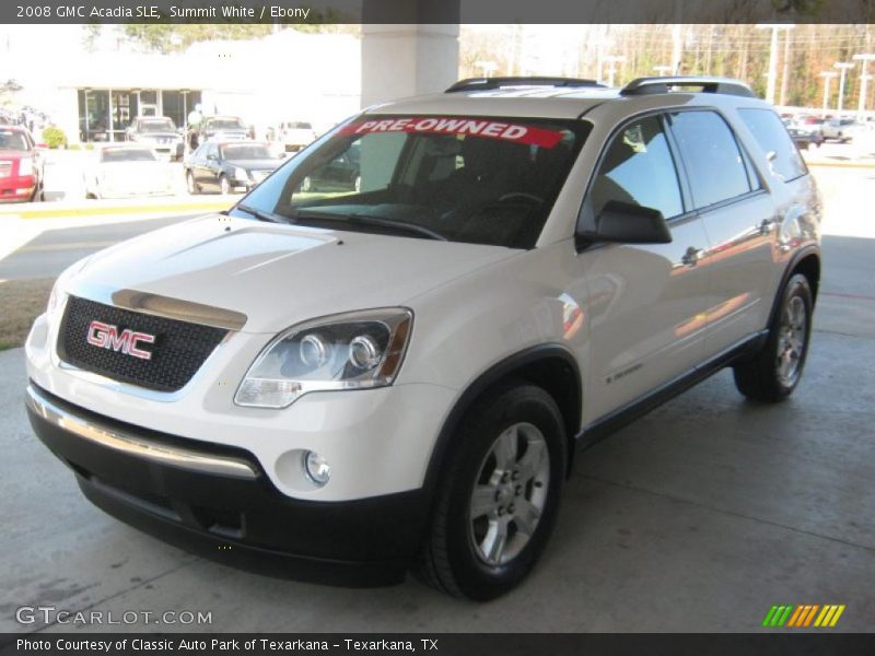 Summit White / Ebony 2008 GMC Acadia SLE