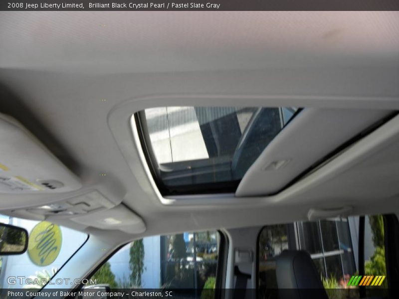 Brilliant Black Crystal Pearl / Pastel Slate Gray 2008 Jeep Liberty Limited