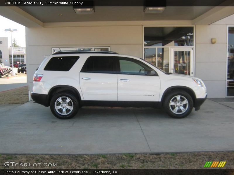 Summit White / Ebony 2008 GMC Acadia SLE