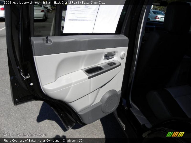 Brilliant Black Crystal Pearl / Pastel Slate Gray 2008 Jeep Liberty Limited