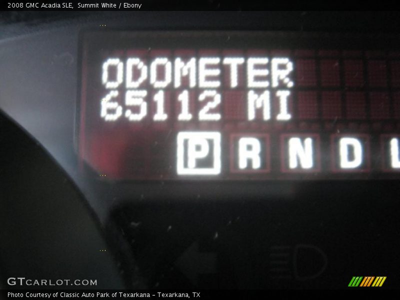 Summit White / Ebony 2008 GMC Acadia SLE