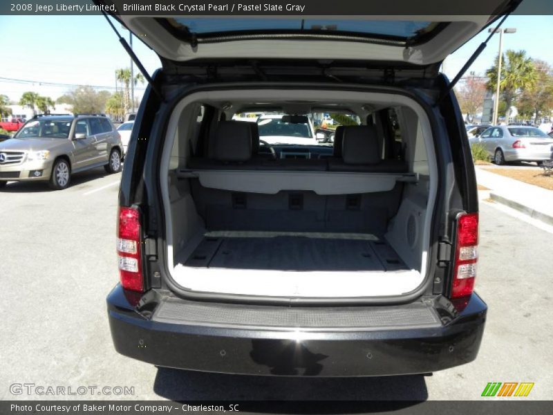 Brilliant Black Crystal Pearl / Pastel Slate Gray 2008 Jeep Liberty Limited