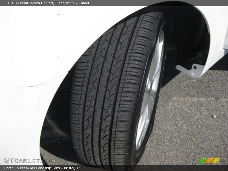 Pearl White / Camel 2011 Hyundai Sonata Limited